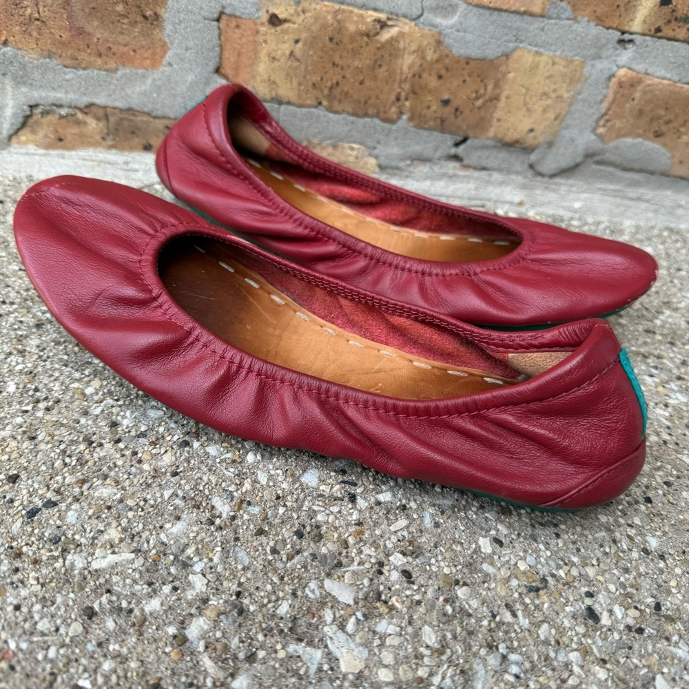 Tieks Classic Ballet Flats Cardinal Sz 7 - Picture 3 of 9